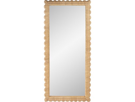 Butler Flora Natural Rattan Rectangular Floor Mirror