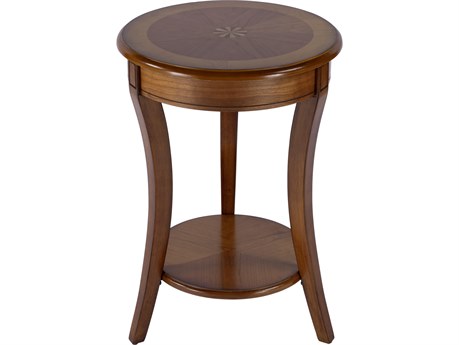 Butler Holdin Round Wood Olive Ash End Table