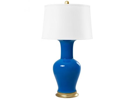 Villa & House Acacia Azure Sky Blue 1 - Light Buffet Lamp Base (Lamp Only)