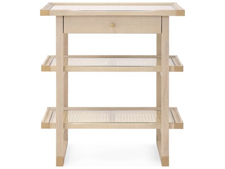 Villa & House Rectangular Glass Sand End Table