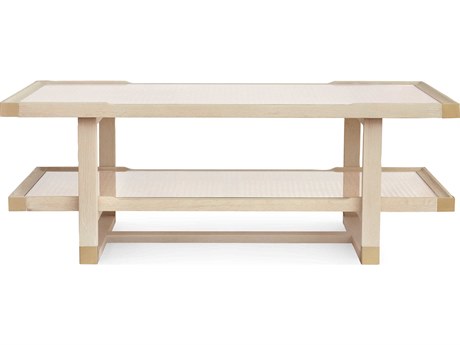 Villa & House Rectangular Glass Sand Coffee Table
