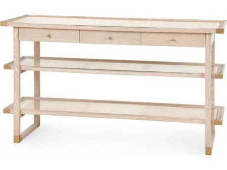 Villa & House Austin Rectangular Glass Sand Console Table