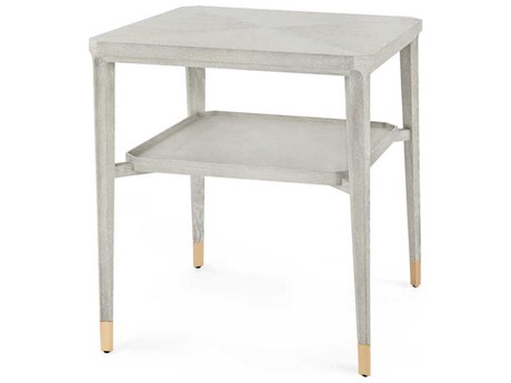 Villa & House Square Wood Soft Gray End Table