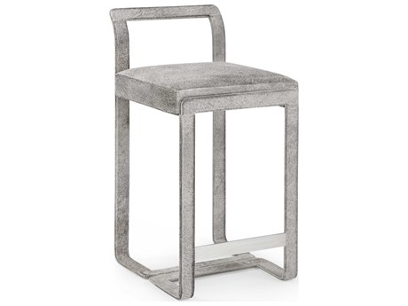 Villa & House Upholstered Gray Counter Stool