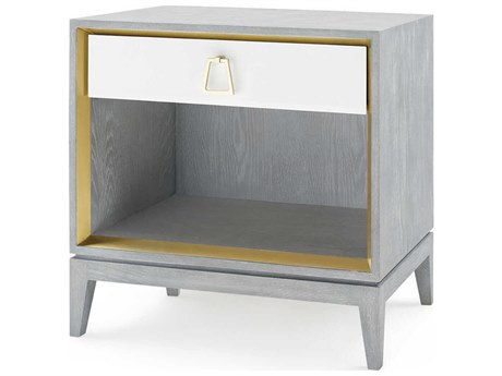 Villa & House 1-Drawer Gold Oak Wood Nightstand