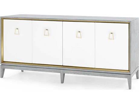 Villa & House Cameron 4-Drawers Oak Wood Double Dresser