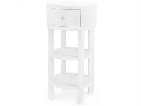 Villa & House Round Wood Cream End Table