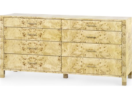 Villa & House Cole Yellow Pine Wood Double Dresser