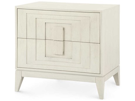 Villa & House Cooper Rectangular Wood Sailcloth Sheen Beige End Table