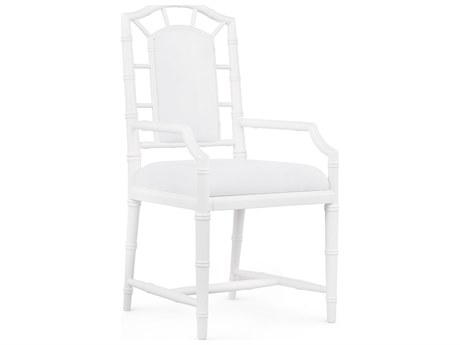 Villa & House Delia White Fabric Accent Chair