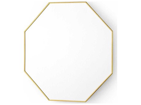 Villa & House Eaves Polished Brass Wall Mirror