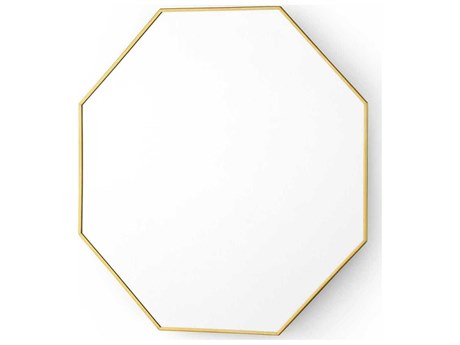 Villa & House Eaves Polished Brass Wall Mirror