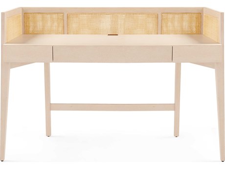 Villa & House Sand Brown Oak Wood Secretary Desk