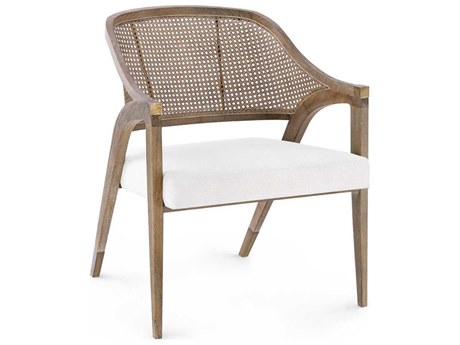 Villa & House Brown Fabric Accent Chair