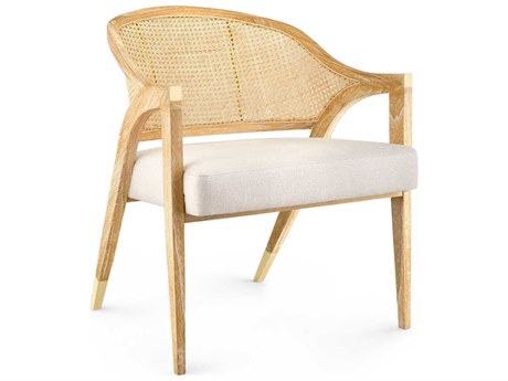 Villa & House Brown Fabric Accent Chair