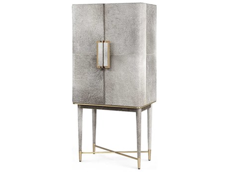 Villa & House Gold Gray Bar Cabinet