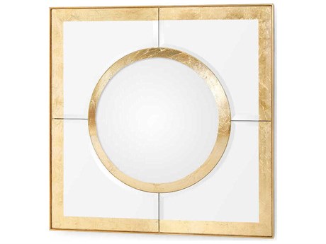 Villa & House Grayson Gold Leaf Rectangular Wall Mirror