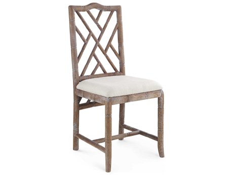 Villa & House Driftwood Brown Upholstered Side Dining Chair