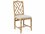 Villa & House Oak Wood Gray Fabric Upholstered Side Dining Chair  BUNHAM55096