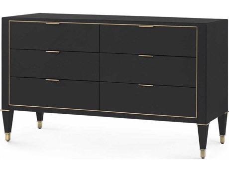 Villa & House Hunter Extra Large 6-Drawers Gold Double Dresser