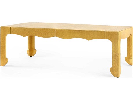 Villa & House Rectangular Metal Light Antique Brass Coffee Table
