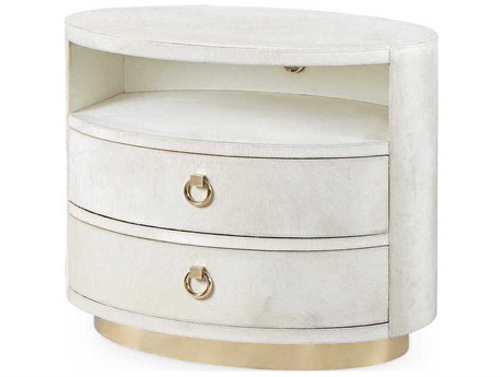 Villa & House Oval Ivory End Table