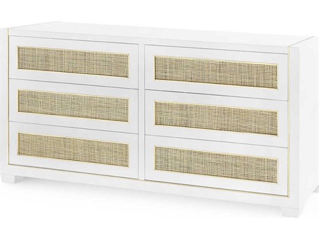 Villa & House Karen Extra Large 6-Drawers White Double Dresser