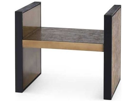 Villa & House Odeon Antique Brass Dark Bronze Gold Accent Stool