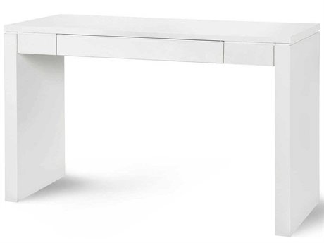 Villa & House Rectangular Wood White Pearl Console Table