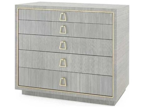 Villa & House Parker 5-Drawers Gold Dresser