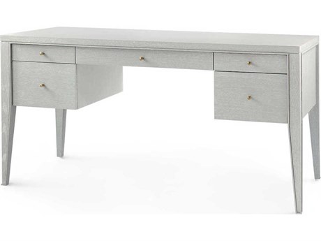 Villa & House Paola Soft Gray Oak Wood Secretary Desk