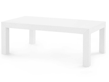 Villa & House Rectangular Wood Chiffon White Coffee Table