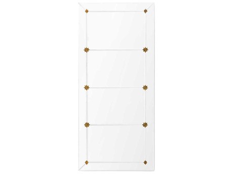 Villa & House Rosette Clear Rectangular Wall Mirror