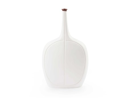 Villa & House Blanc de Chine and Dark Amber 13" High Vence Vase