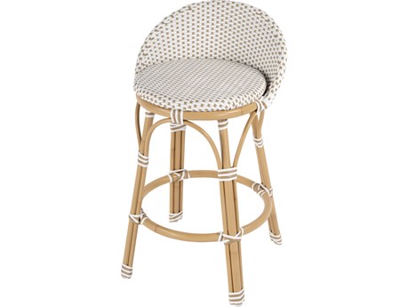 Butler Outdoor Tobias Aluminum Wicker Counter Stool