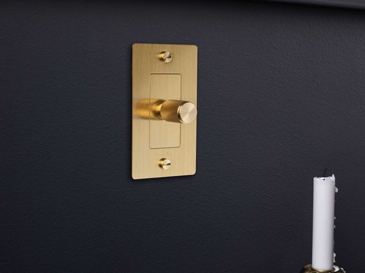 Bulms Switch Buster + Punch Brass Dimmer Switch | BUPNDK05