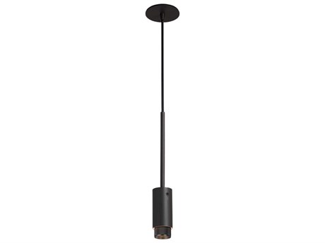 Buster + Punch Exhaust 1-Light Smoked Bronze Cylinder Mini Pendant