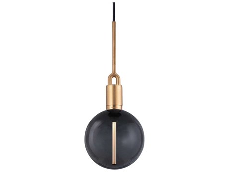 Buster + Punch Forked 1-Light Brass Globe Mini Pendant