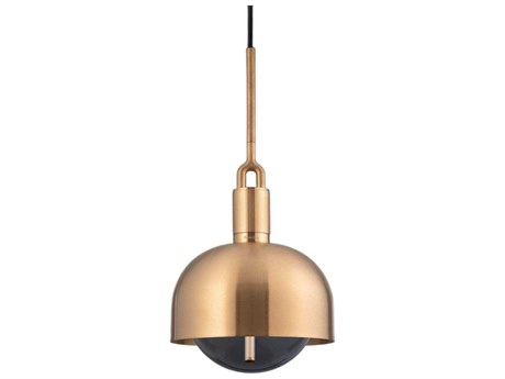 Buster + Punch Forked 1-Light Brass Mini Pendant