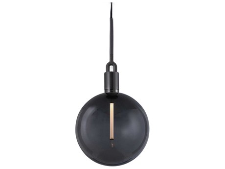 Buster + Punch Forked 1-Light Gun Metal Gunmetal Globe Mini Pendant