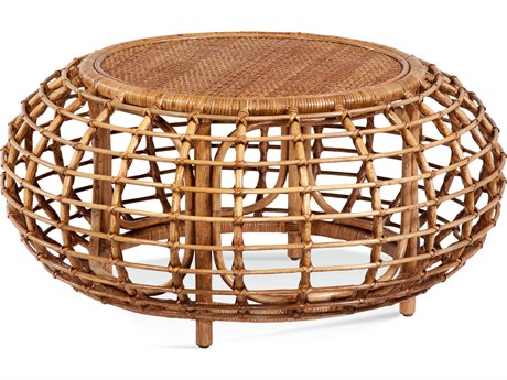 Braxton Culler Bridgehampton Round Wicker Coffee Table