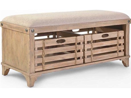 Braxton Culler Artisan Landing White Upholstered Accent Bench