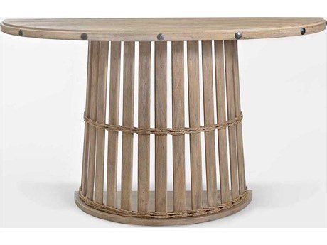 Braxton Culler Artisan Landing Demilune Wood Console Table