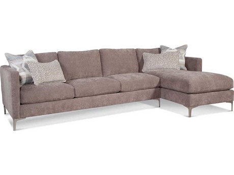 Braxton Culler Lenox Satin Nickel Upholstered Sofa