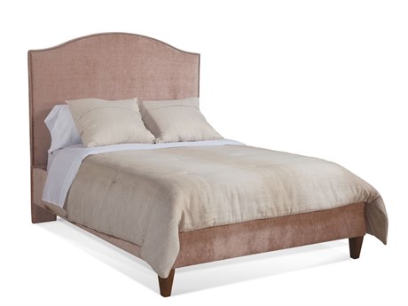 Braxton Culler Madison Pink Hardwood Upholstered Queen Panel Bed