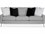Braxton Culler Javon 83" Black Fabric Upholstered Sofa  BXC9707011B