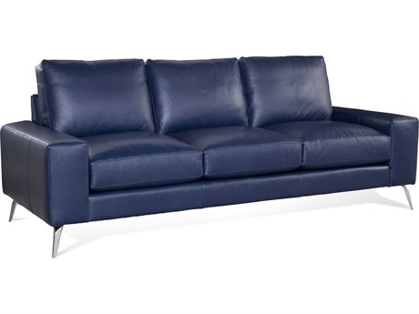 Braxton Culler Javon Nickel Leather Sofa