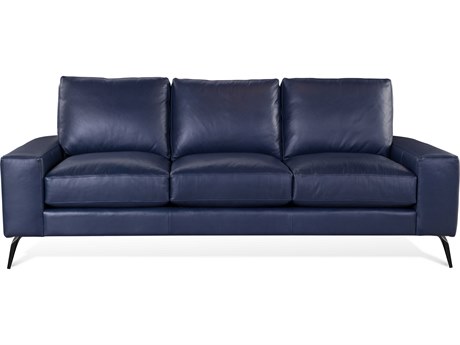 Braxton Culler Javon Black Leather Sofa