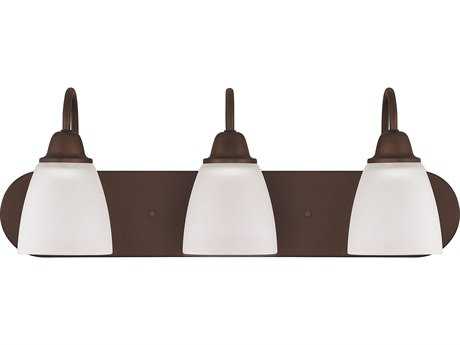 Capital Lighting Trenton 3-Light Bronze Glass Vanity Light