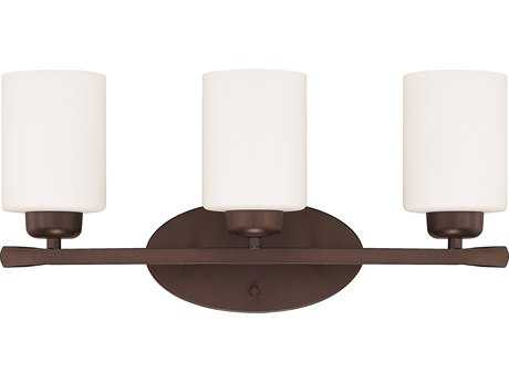 Capital Lighting Dixon 3-Light Bronze Glass Vanity Light